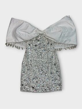 ASOS Luxe Embellished Bow Mini Dress